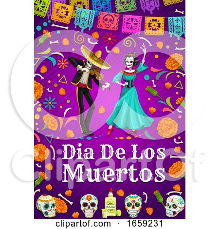 Dia De Los Muertos Mexican Design by Vector Tradition SM