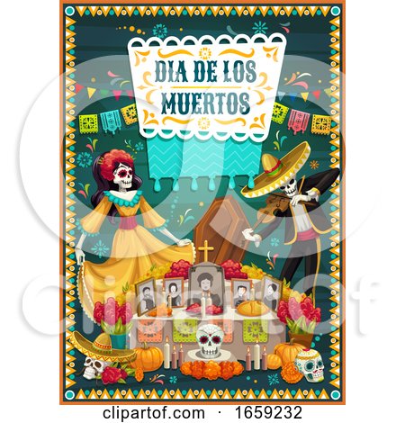 Dia De Los Muertos Mexican Design by Vector Tradition SM