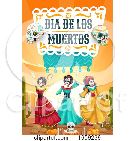 Dia De Los Muertos Mexican Design by Vector Tradition SM