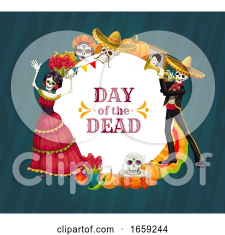 Dia De Los Muertos Mexican Design by Vector Tradition SM