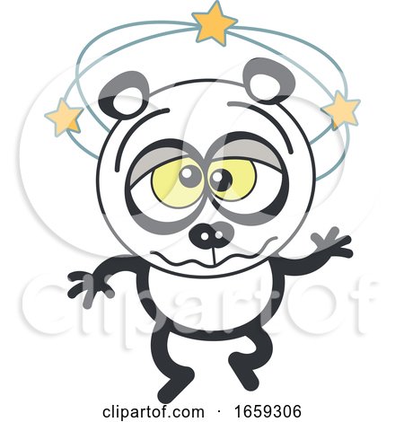 Cartoon Dizzy Panda by Zooco