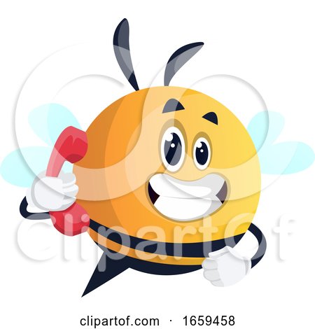 Bee Talking on the Phone by Morphart Creations