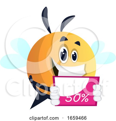 Bee Promoting a Sale by Morphart Creations