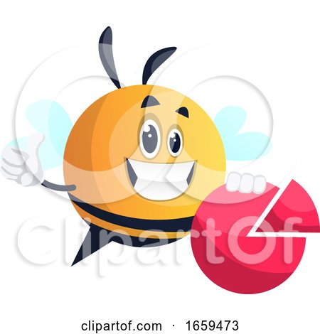 Bee Thumb Up, Bee Holding a Piece by Morphart Creations