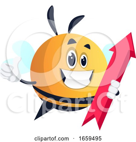 Bee Holding Red Arrow by Morphart Creations