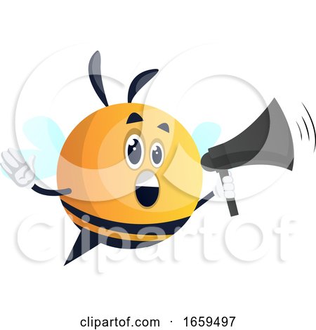 Bee with Megaphone by Morphart Creations
