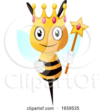 Bee Wearing Crown by Morphart Creations