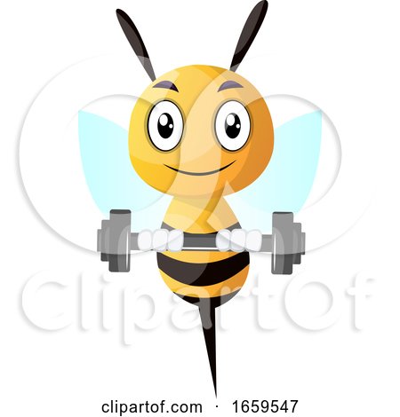 Bee Lifting Weight by Morphart Creations