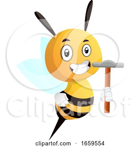 Bee Holding a Hammer by Morphart Creations