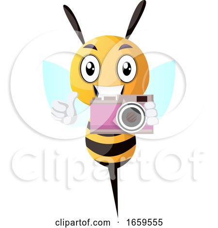 Bee Holding a Camera by Morphart Creations