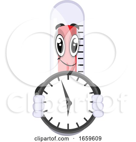 Thermometer with Clock by Morphart Creations