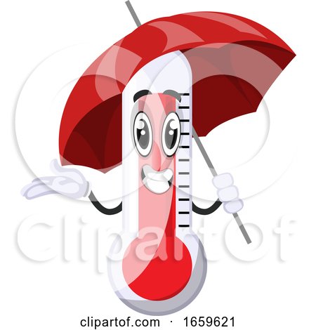 Thermometer with Umbrella by Morphart Creations