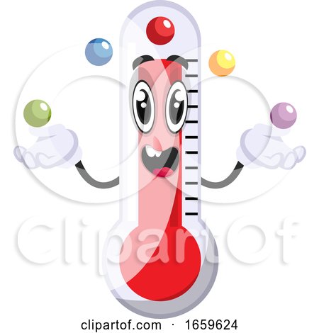 Thermometer Juggling with Balls by Morphart Creations