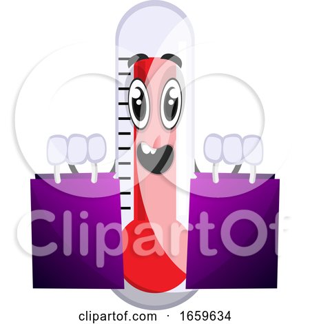 Thermometer with Shopping Bags by Morphart Creations