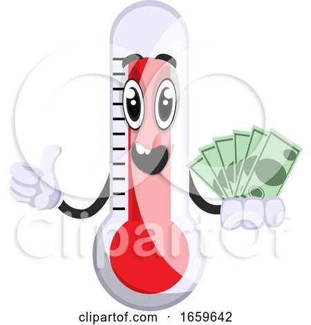 Thermometer with Money by Morphart Creations