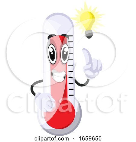 Thermometer with Lighting Bulb by Morphart Creations