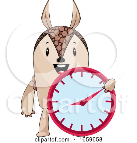 Armadillo with Clock by Morphart Creations