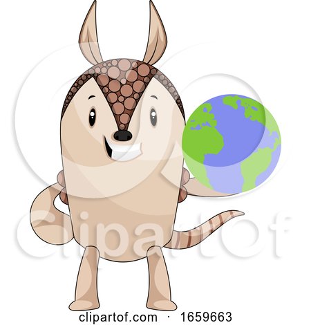Armadillo with Planet Earth by Morphart Creations