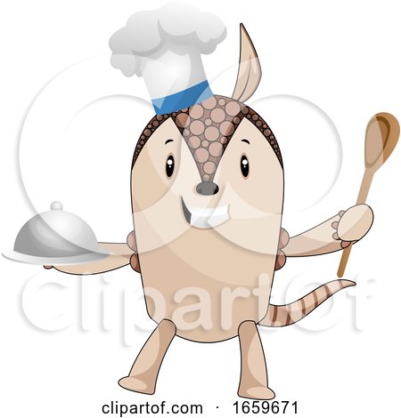 Armadillo with Chef Hat by Morphart Creations