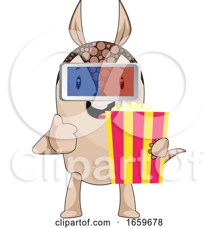 Armadillo with Popcorn by Morphart Creations