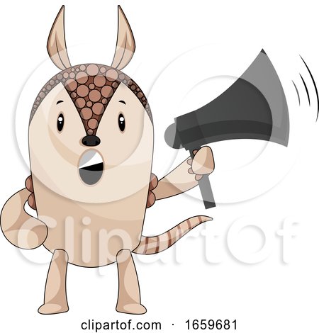 Armadillo with Megaphone by Morphart Creations