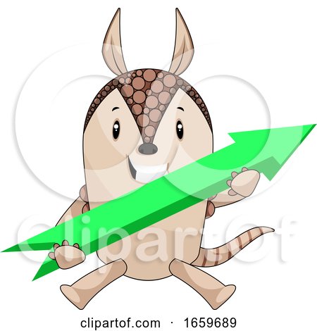 Armadillo with Arrow Sign by Morphart Creations