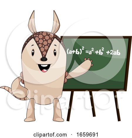 Armadillo with Blackboard by Morphart Creations