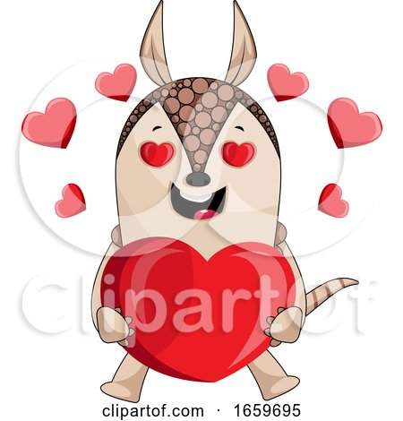 Armadillo in Love by Morphart Creations