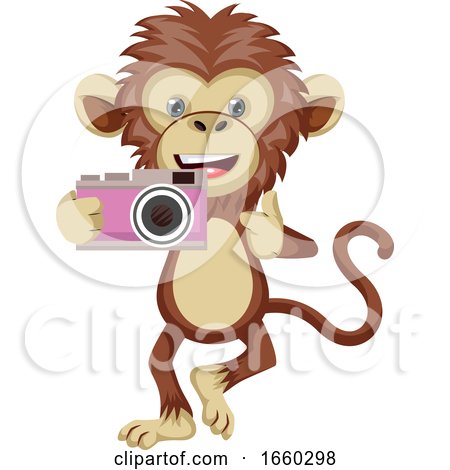 Monkey with Camera by Morphart Creations