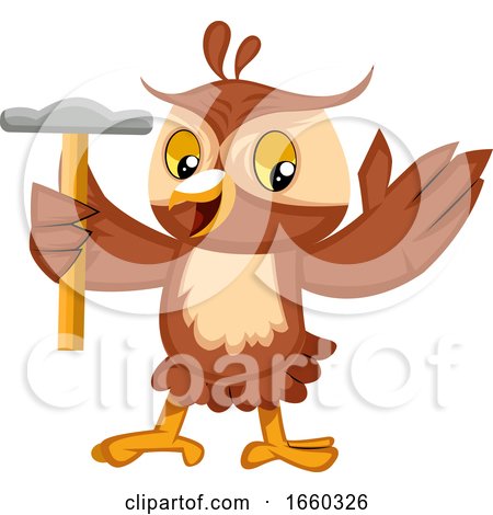 Owl with Hammer by Morphart Creations