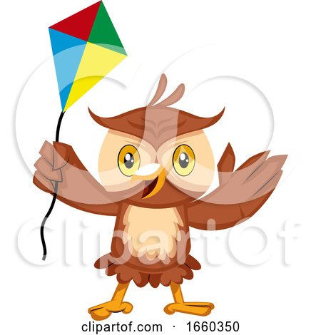 Owl with Flying Kite by Morphart Creations