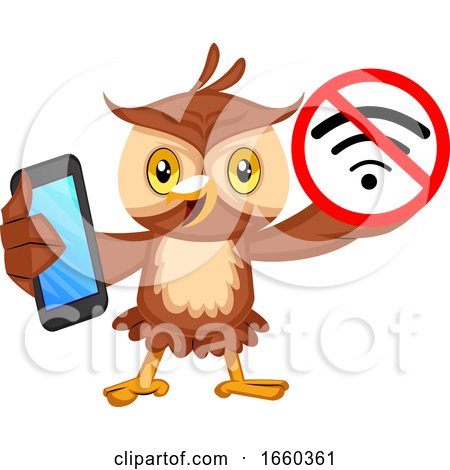 Owl with No Wifi Signal by Morphart Creations