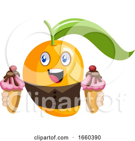 Mango with Ice Cream by Morphart Creations