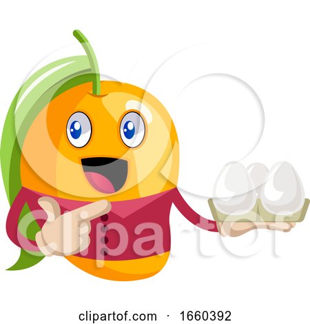Mango Holding Eggs by Morphart Creations