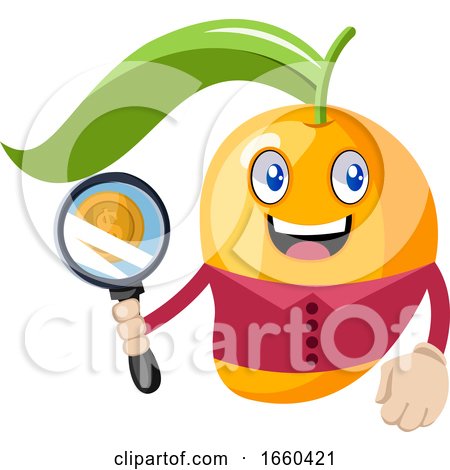 Mango with Magnifying Glass by Morphart Creations