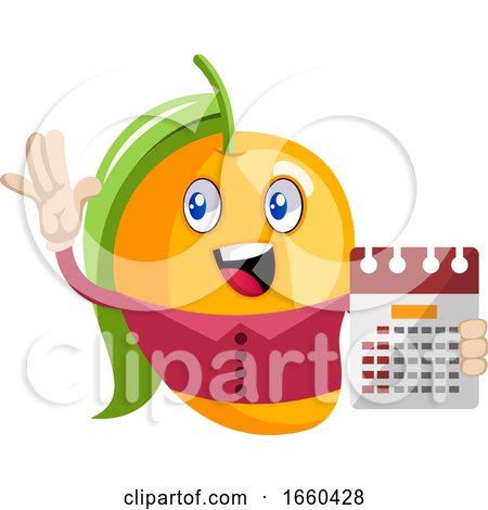 Mango Holding Calendar by Morphart Creations