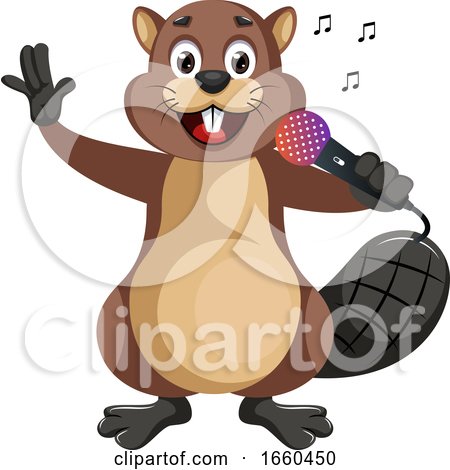Beaver with Microphone by Morphart Creations