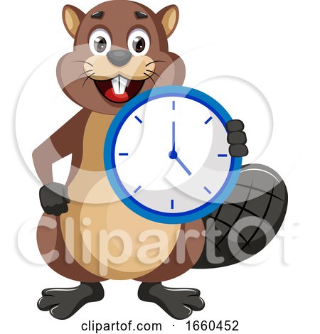 Beaver with Clock by Morphart Creations