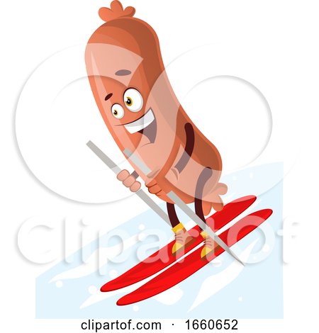 Sausage Skiing by Morphart Creations