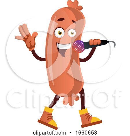 Sausage on Microphone by Morphart Creations