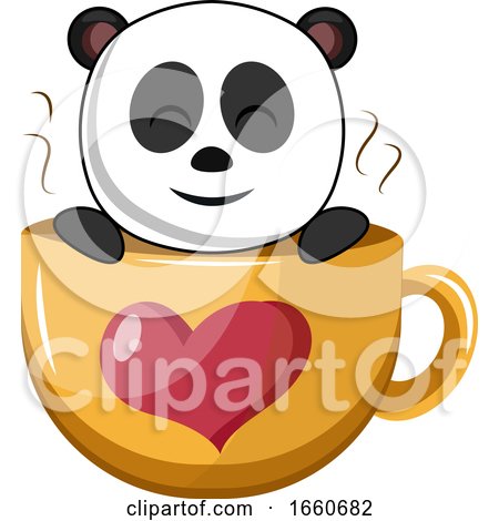 Panda in Big Cup by Morphart Creations