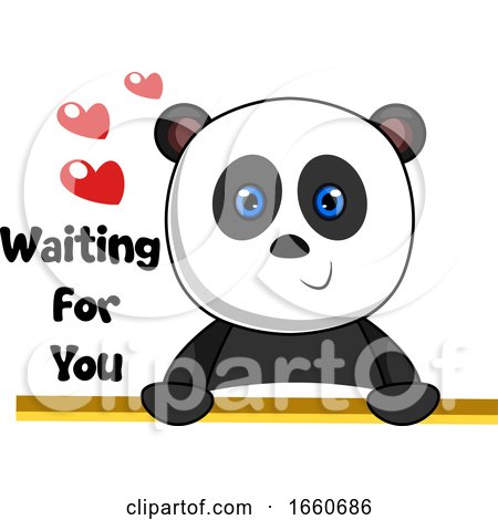 Panda Waiting Love by Morphart Creations