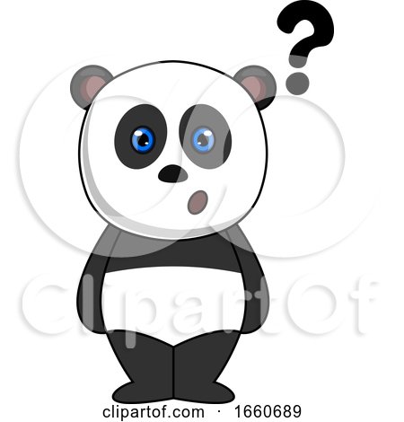 Panda with Question Marks by Morphart Creations