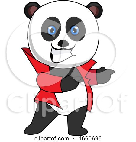 Panda with Red Jacket by Morphart Creations