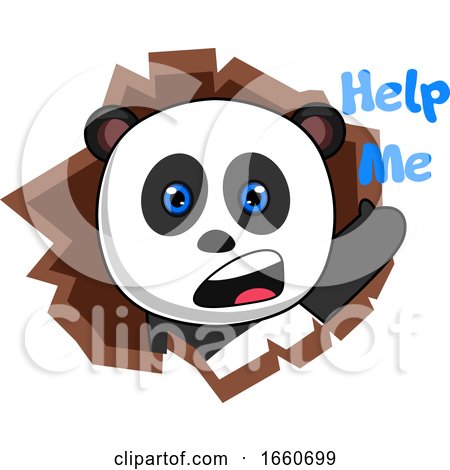 Panda Asking for Help by Morphart Creations