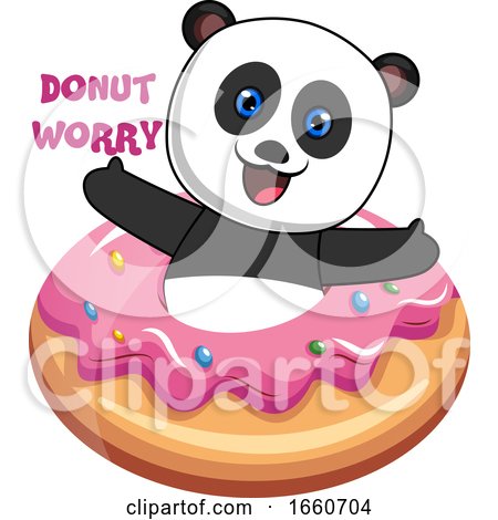 Panda with Donut by Morphart Creations