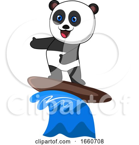 Panda Surfing by Morphart Creations