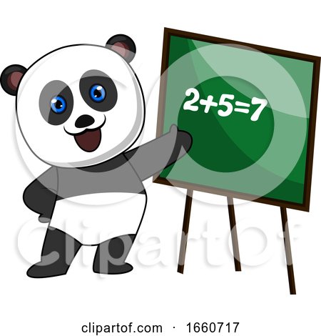 Panda Doing Math by Morphart Creations