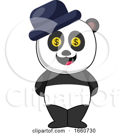 Panda with Blue Hat by Morphart Creations