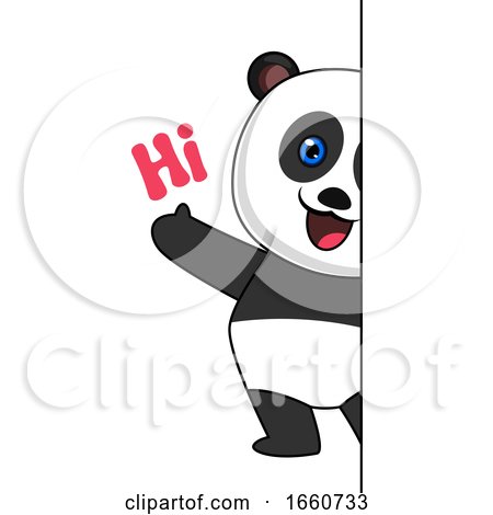 Panda Saying Hi by Morphart Creations